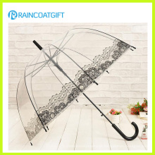 Guarda-chuva de PVC transparente de publicidade em linha reta